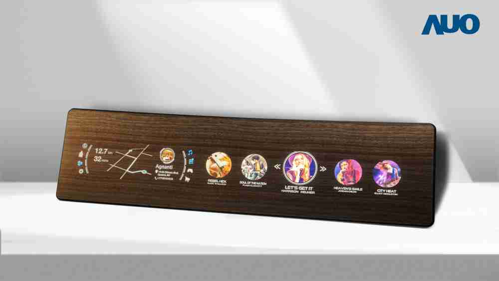 欧陆注册研发全球最高穿透度达80%的AmLED木纹显示器，，，，可于使用时呈现高亮度、、、清晰可见的信息，，，，并在不使用时回归为单纯的饰板，，，，节能兼具美观